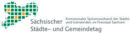 Logo Saechsischer Staedte- und Gemeindetag Wappen und Schriftzug