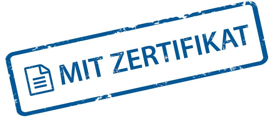 Stempel mit Zertifiakt